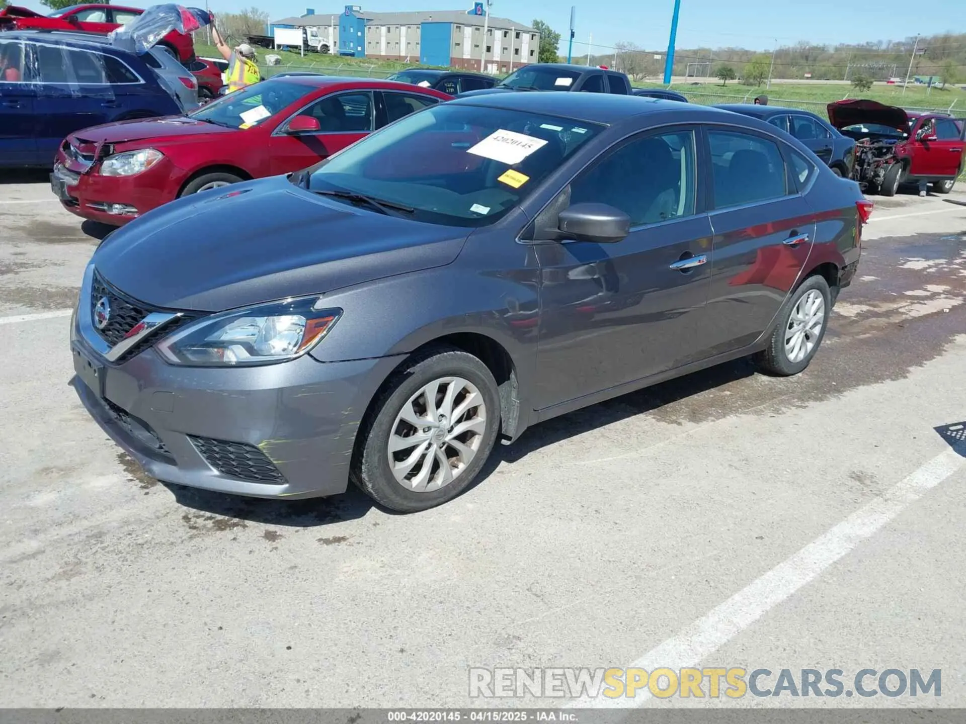 2 Photograph of a damaged car 3N1AB7AP5KY365577 NISSAN SENTRA 2019