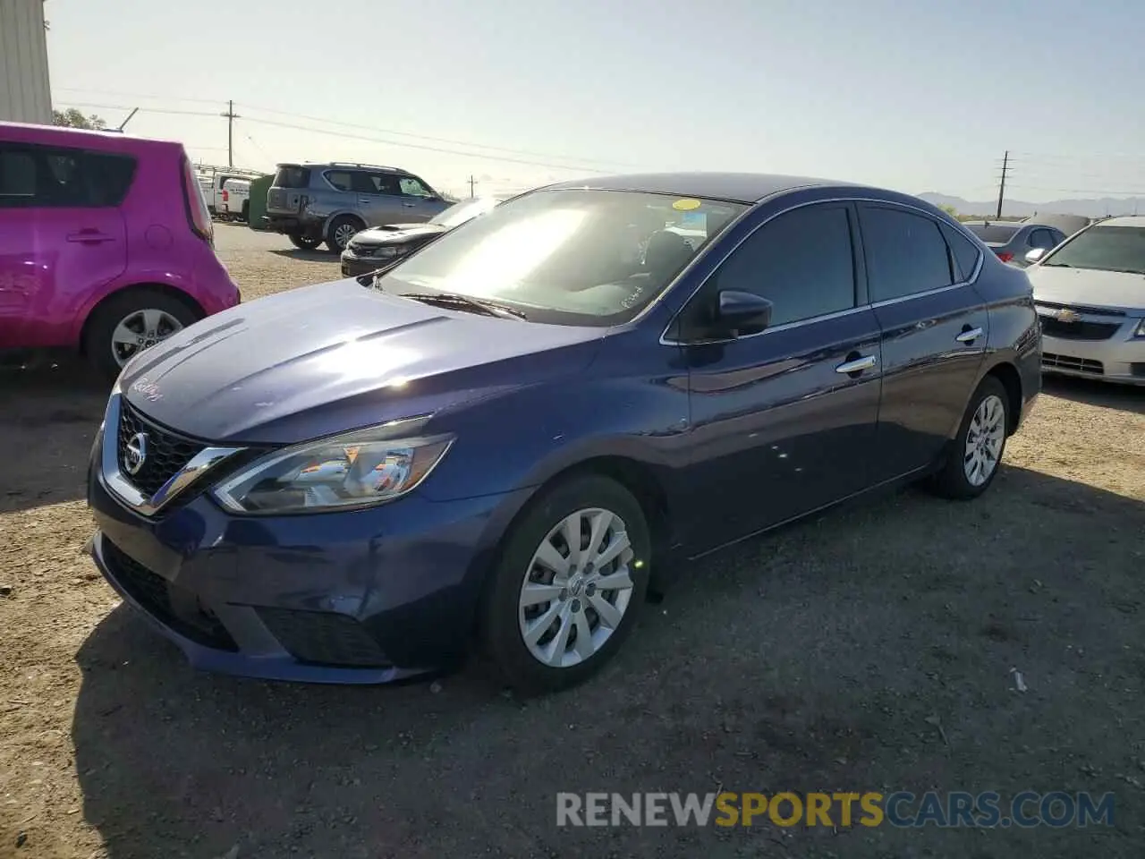 1 Photograph of a damaged car 3N1AB7AP5KY391130 NISSAN SENTRA 2019