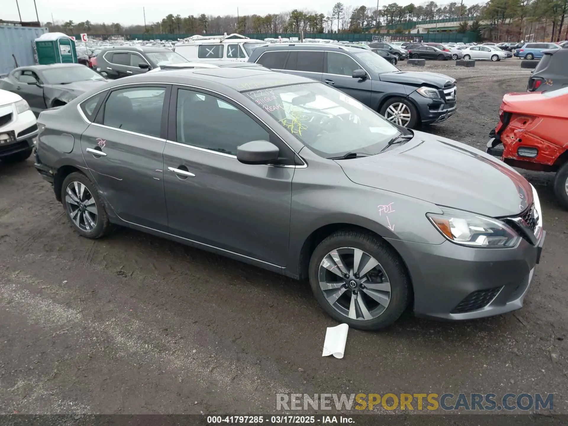 1 Photograph of a damaged car 3N1AB7AP5KY392889 NISSAN SENTRA 2019