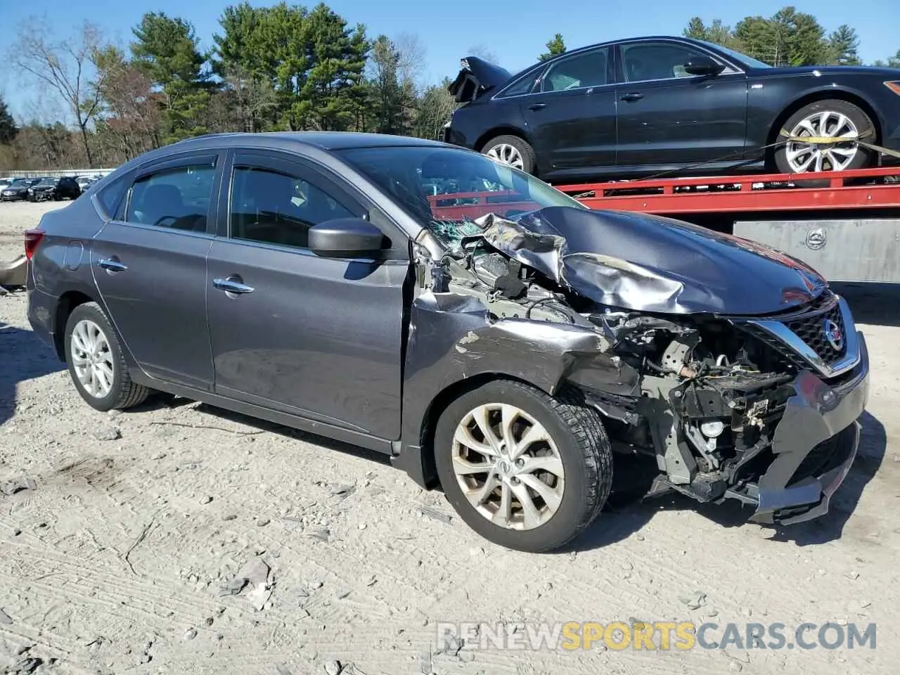 4 Photograph of a damaged car 3N1AB7AP5KY406631 NISSAN SENTRA 2019