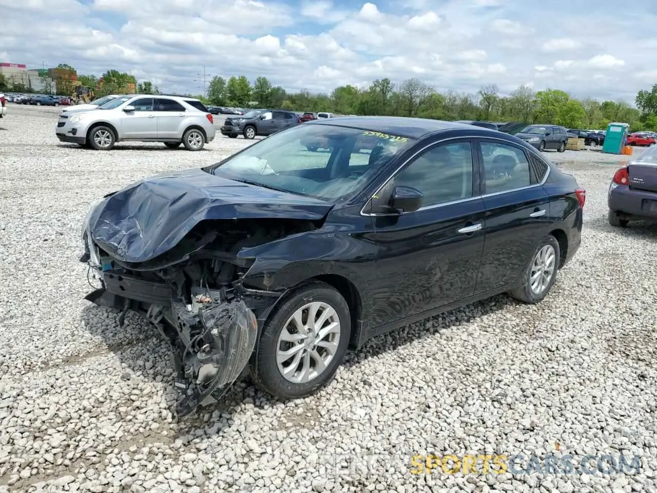1 Photograph of a damaged car 3N1AB7AP5KY410663 NISSAN SENTRA 2019