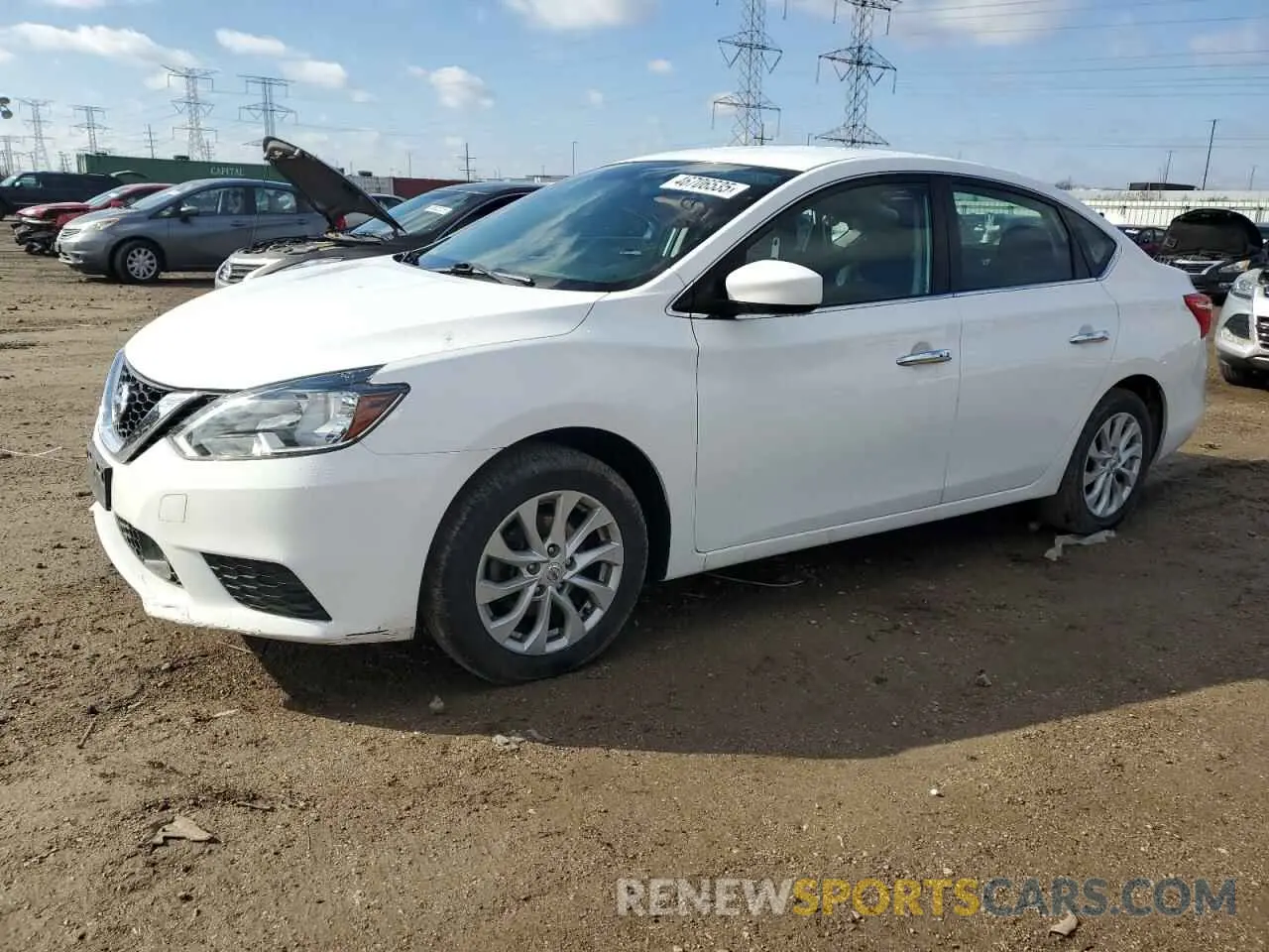 1 Photograph of a damaged car 3N1AB7AP5KY413725 NISSAN SENTRA 2019
