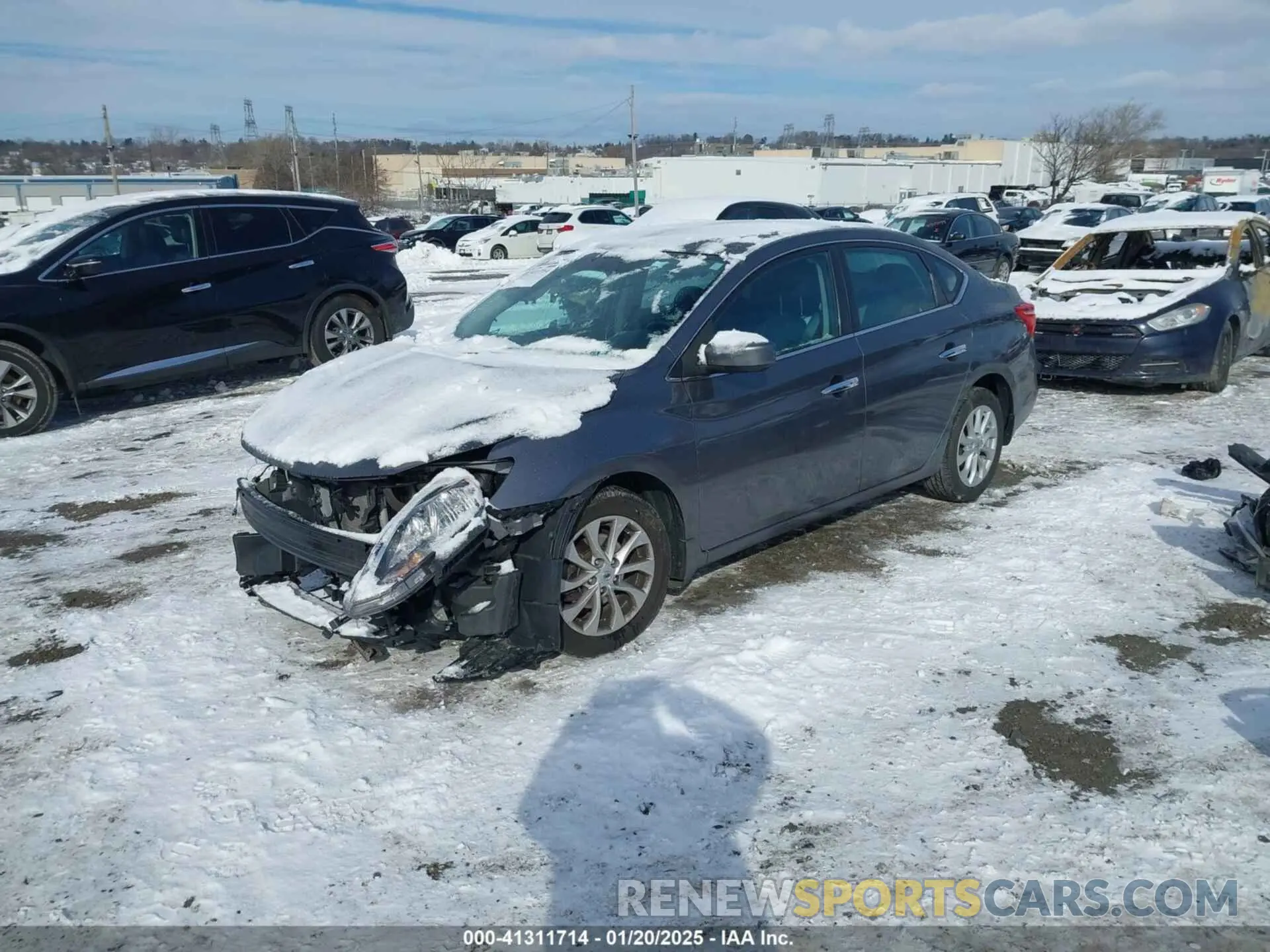 2 Photograph of a damaged car 3N1AB7AP5KY419878 NISSAN SENTRA 2019