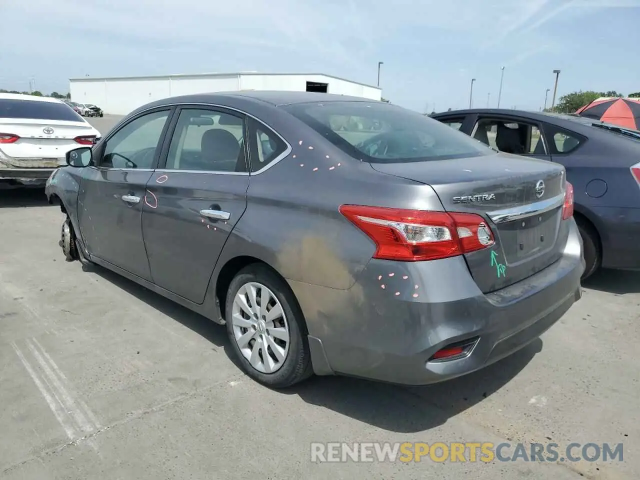 2 Photograph of a damaged car 3N1AB7AP5KY423252 NISSAN SENTRA 2019