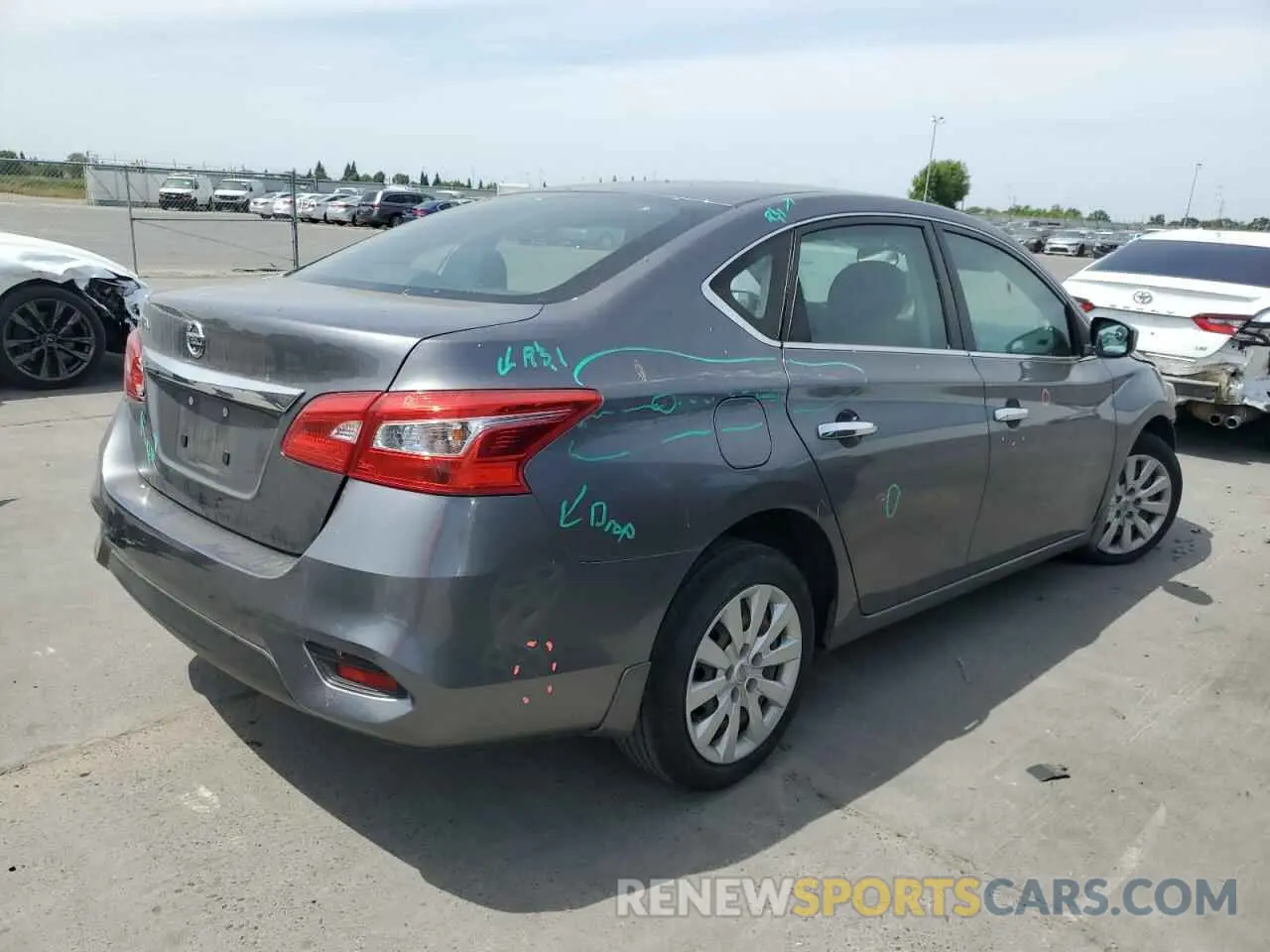 3 Photograph of a damaged car 3N1AB7AP5KY423252 NISSAN SENTRA 2019
