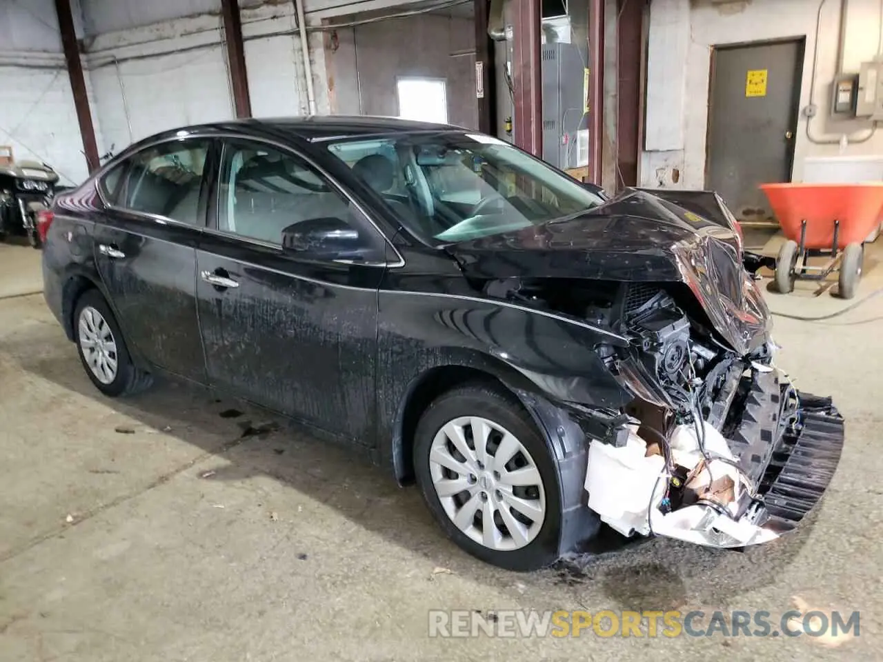 4 Photograph of a damaged car 3N1AB7AP5KY436793 NISSAN SENTRA 2019