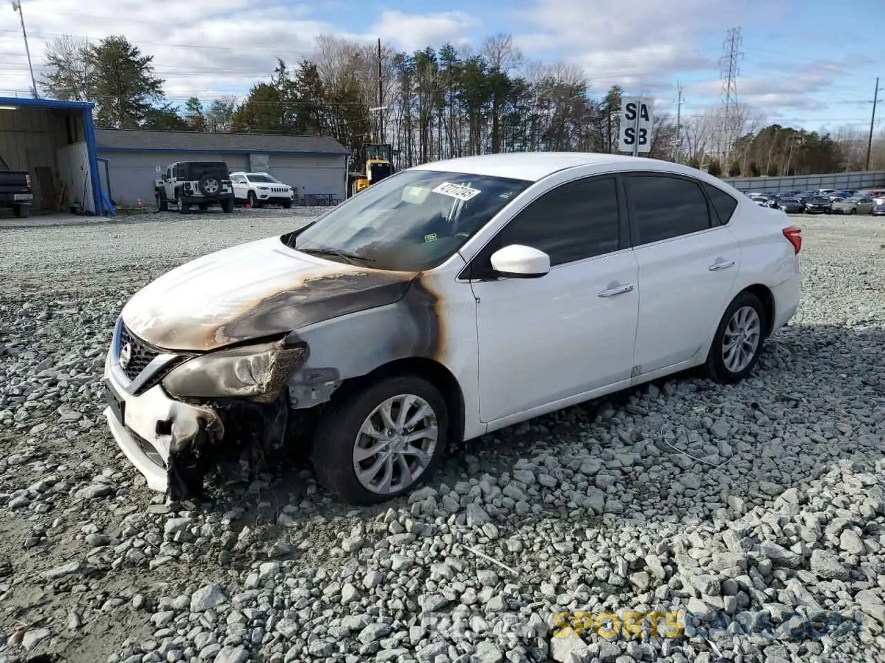 1 Photograph of a damaged car 3N1AB7AP5KY447342 NISSAN SENTRA 2019