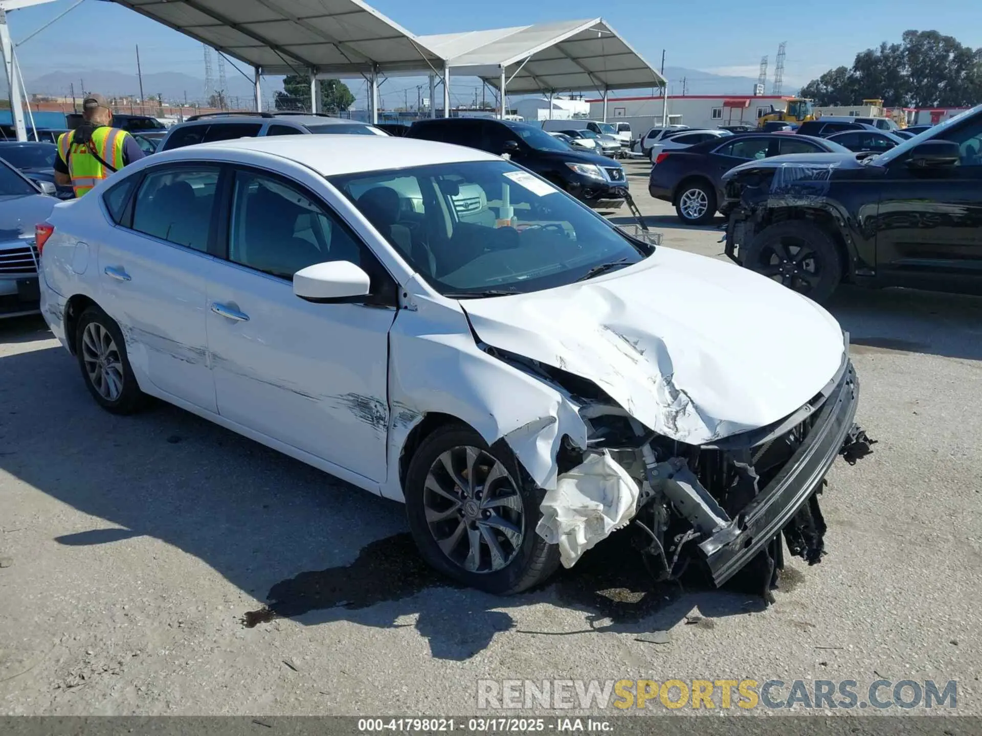 1 Photograph of a damaged car 3N1AB7AP5KY449382 NISSAN SENTRA 2019