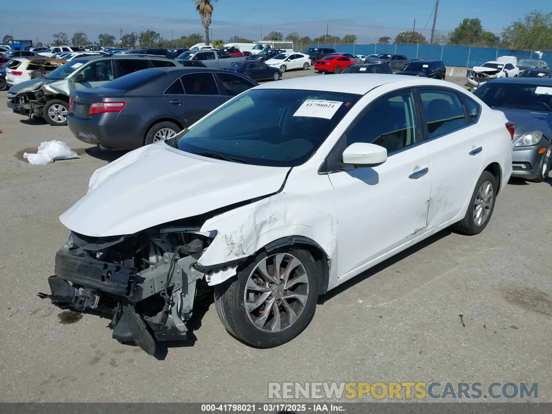 2 Photograph of a damaged car 3N1AB7AP5KY449382 NISSAN SENTRA 2019