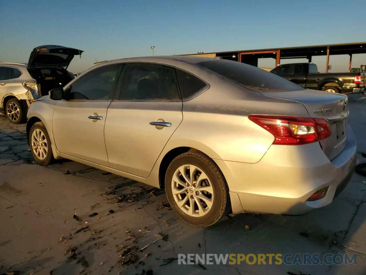 2 Photograph of a damaged car 3N1AB7AP6KL607368 NISSAN SENTRA 2019