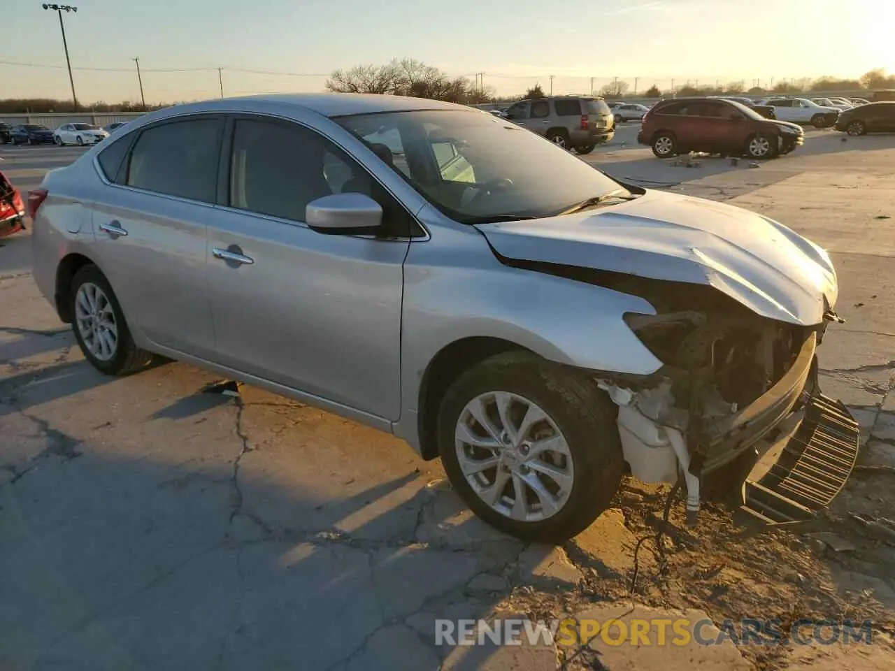 4 Photograph of a damaged car 3N1AB7AP6KL607368 NISSAN SENTRA 2019