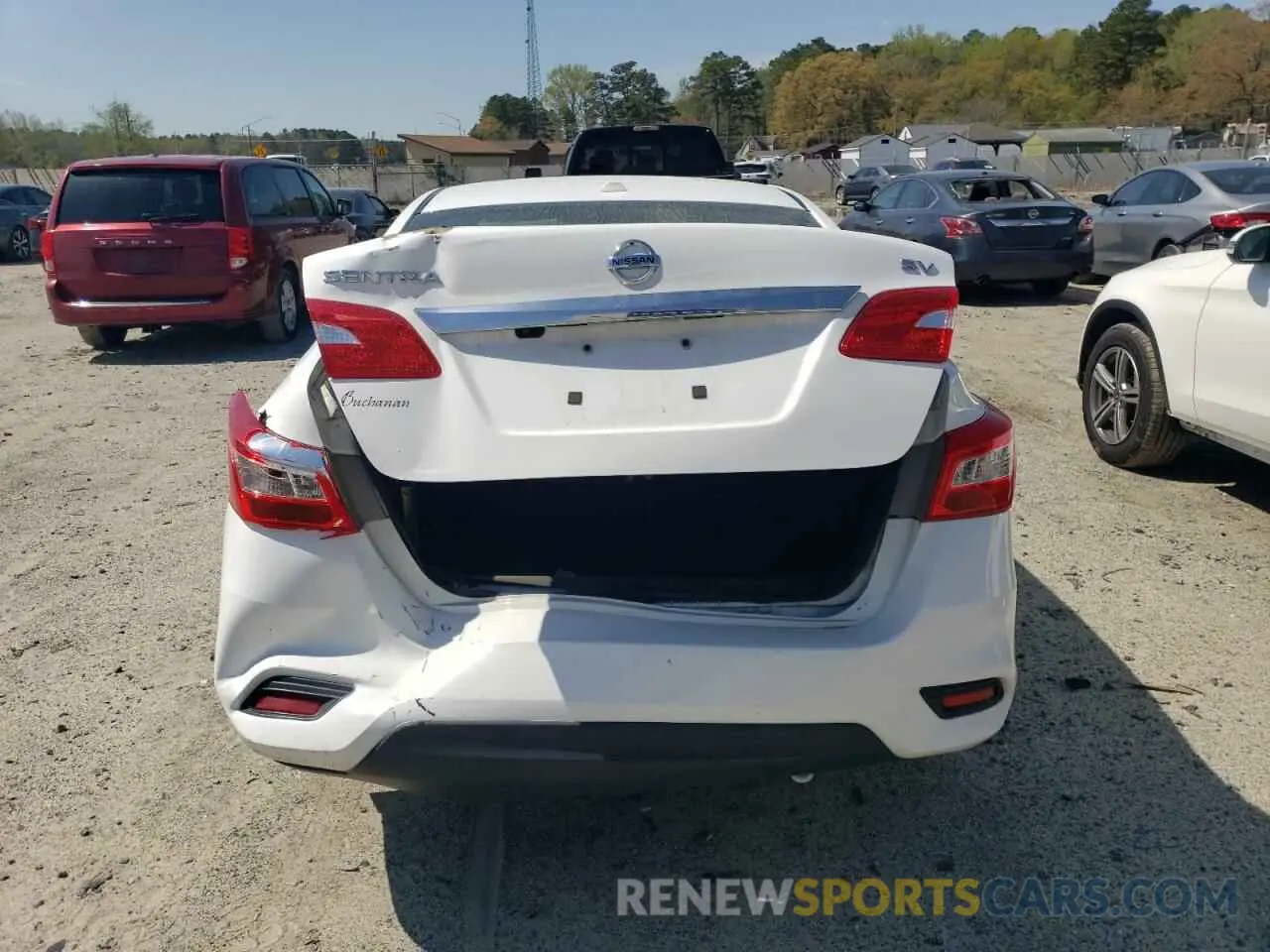 6 Photograph of a damaged car 3N1AB7AP6KL607998 NISSAN SENTRA 2019