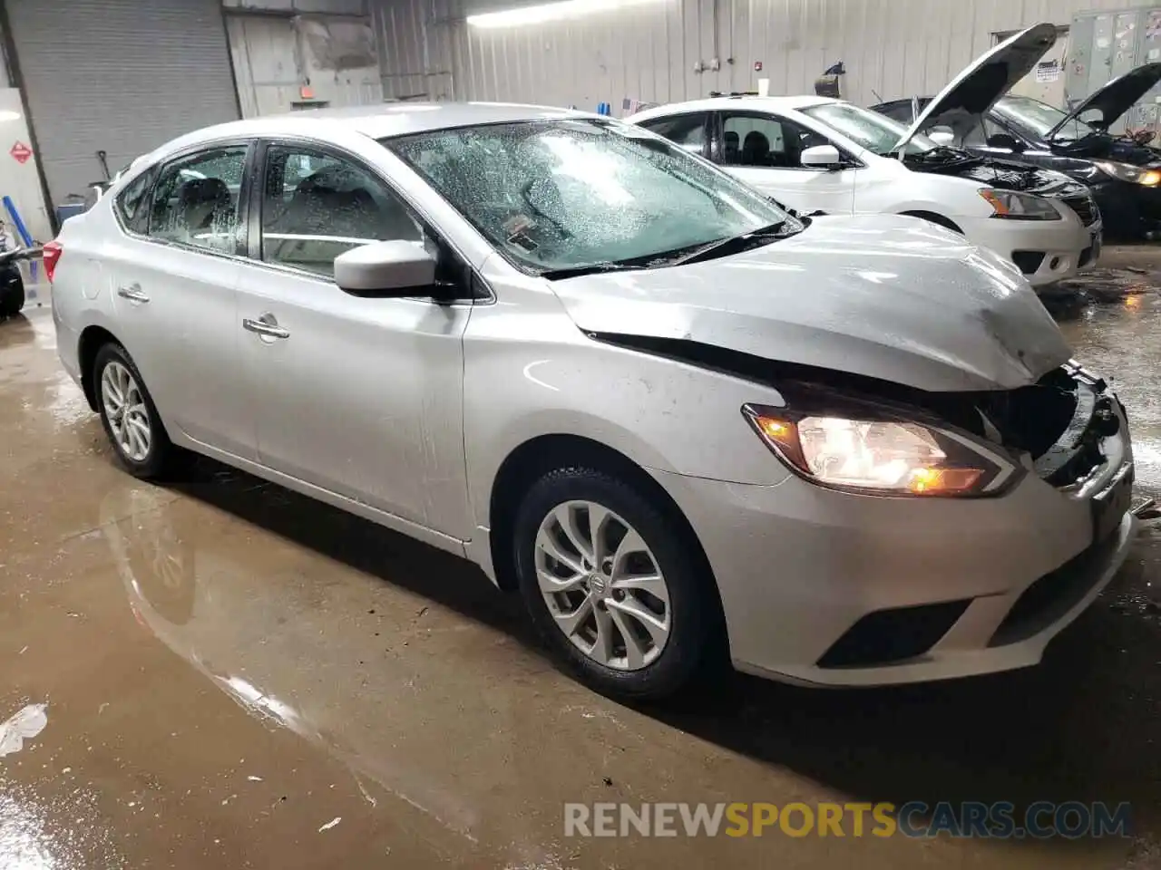 4 Photograph of a damaged car 3N1AB7AP6KL612196 NISSAN SENTRA 2019