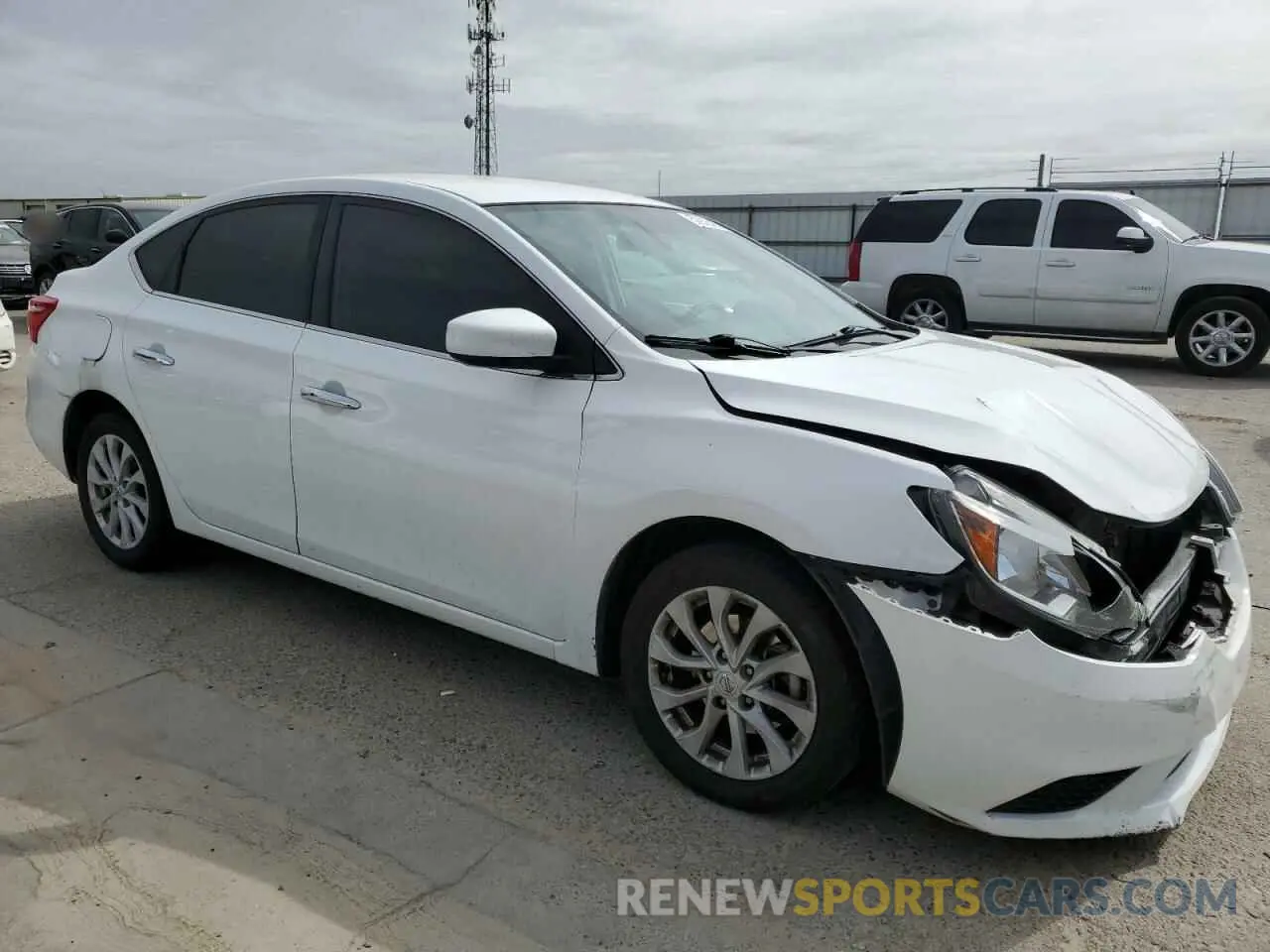 4 Photograph of a damaged car 3N1AB7AP6KL612599 NISSAN SENTRA 2019