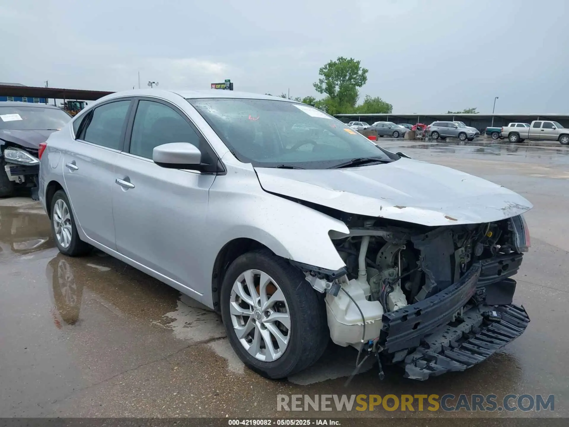 1 Photograph of a damaged car 3N1AB7AP6KL612702 NISSAN SENTRA 2019