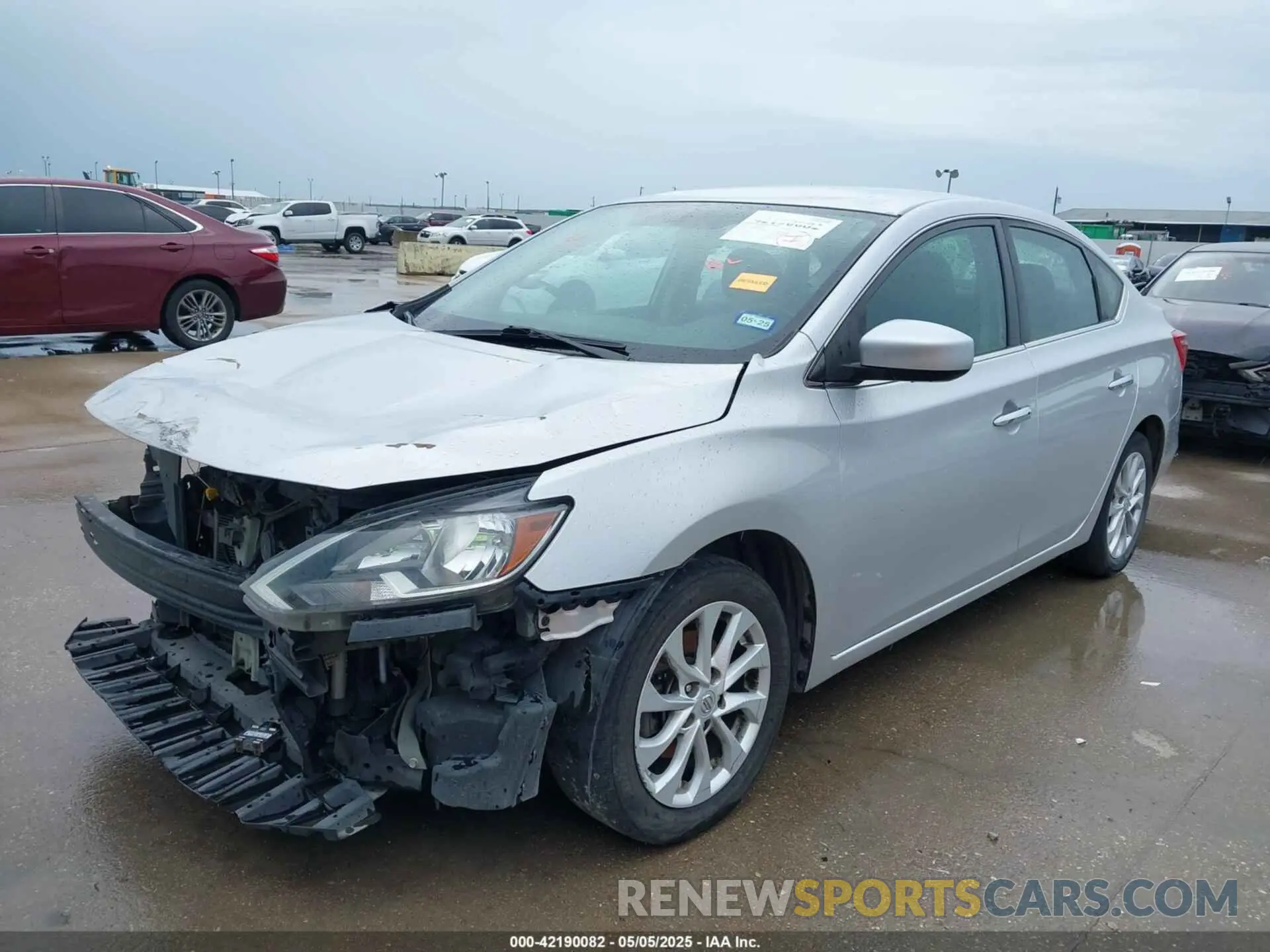 2 Photograph of a damaged car 3N1AB7AP6KL612702 NISSAN SENTRA 2019