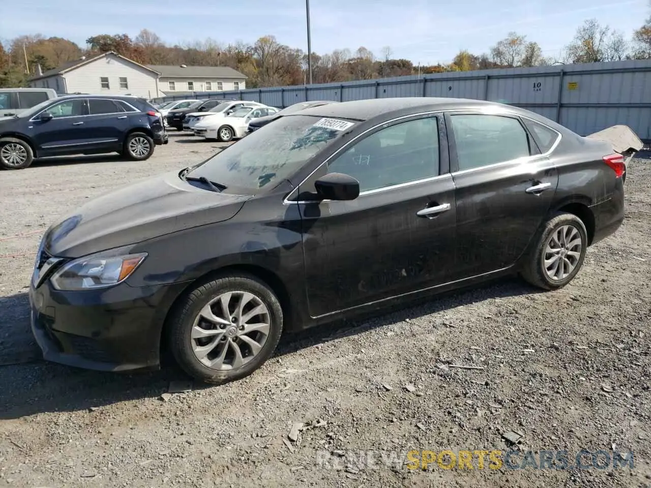 1 Photograph of a damaged car 3N1AB7AP6KL613137 NISSAN SENTRA 2019