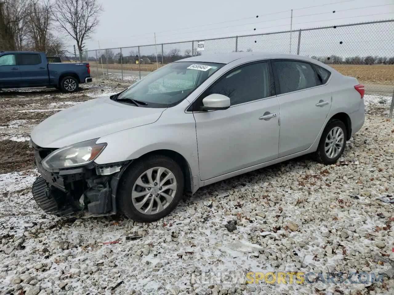 1 Photograph of a damaged car 3N1AB7AP6KL614837 NISSAN SENTRA 2019