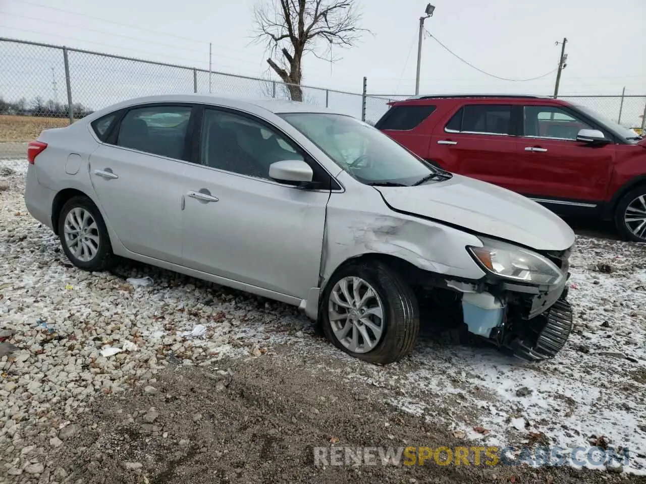 4 Photograph of a damaged car 3N1AB7AP6KL614837 NISSAN SENTRA 2019