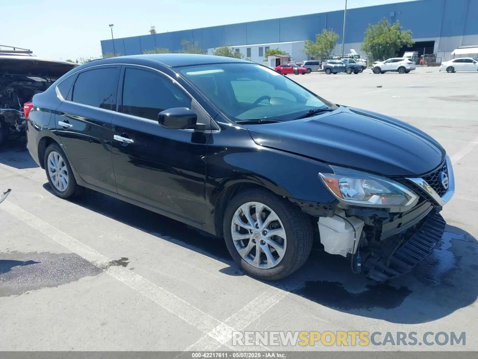 1 Photograph of a damaged car 3N1AB7AP6KL627295 NISSAN SENTRA 2019