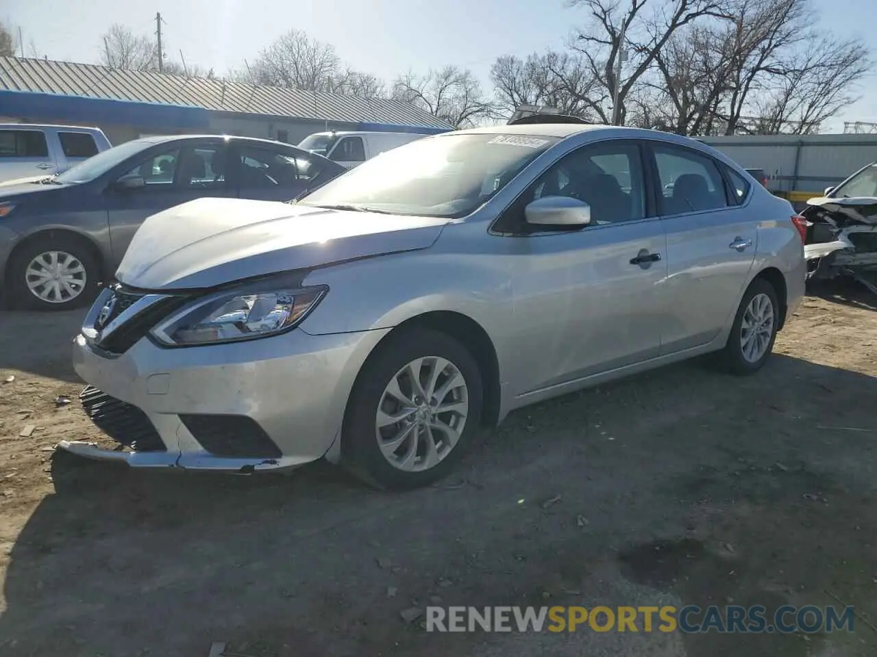 1 Photograph of a damaged car 3N1AB7AP6KY207989 NISSAN SENTRA 2019