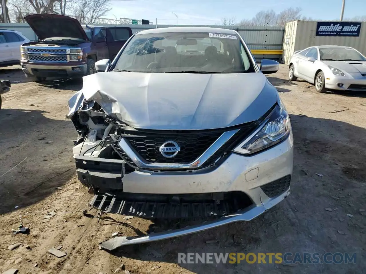 5 Photograph of a damaged car 3N1AB7AP6KY207989 NISSAN SENTRA 2019