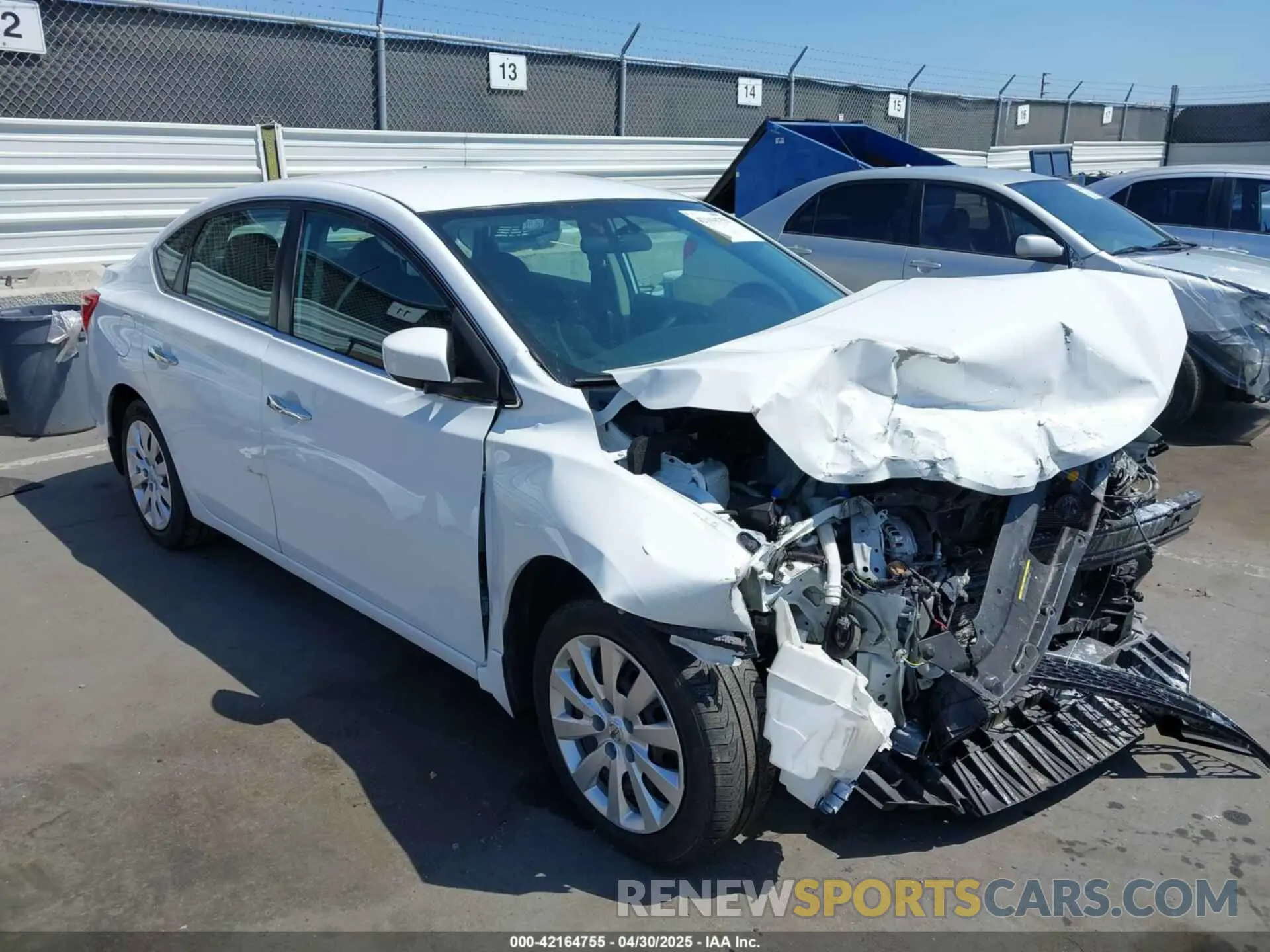 1 Photograph of a damaged car 3N1AB7AP6KY233217 NISSAN SENTRA 2019
