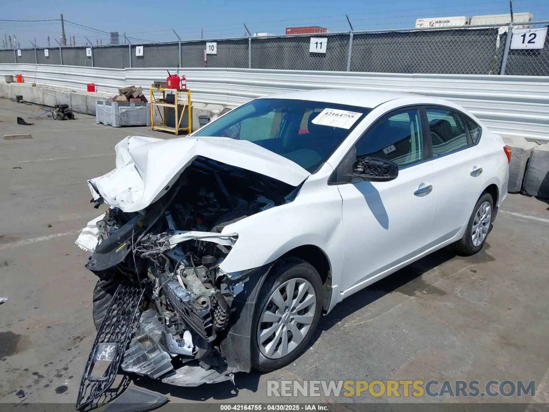 2 Photograph of a damaged car 3N1AB7AP6KY233217 NISSAN SENTRA 2019