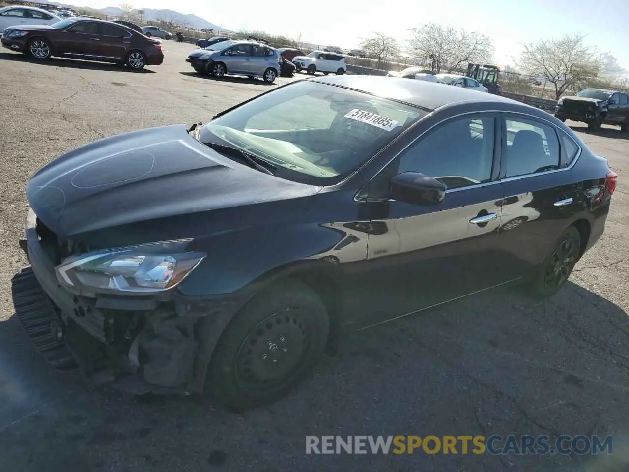 1 Photograph of a damaged car 3N1AB7AP6KY239390 NISSAN SENTRA 2019