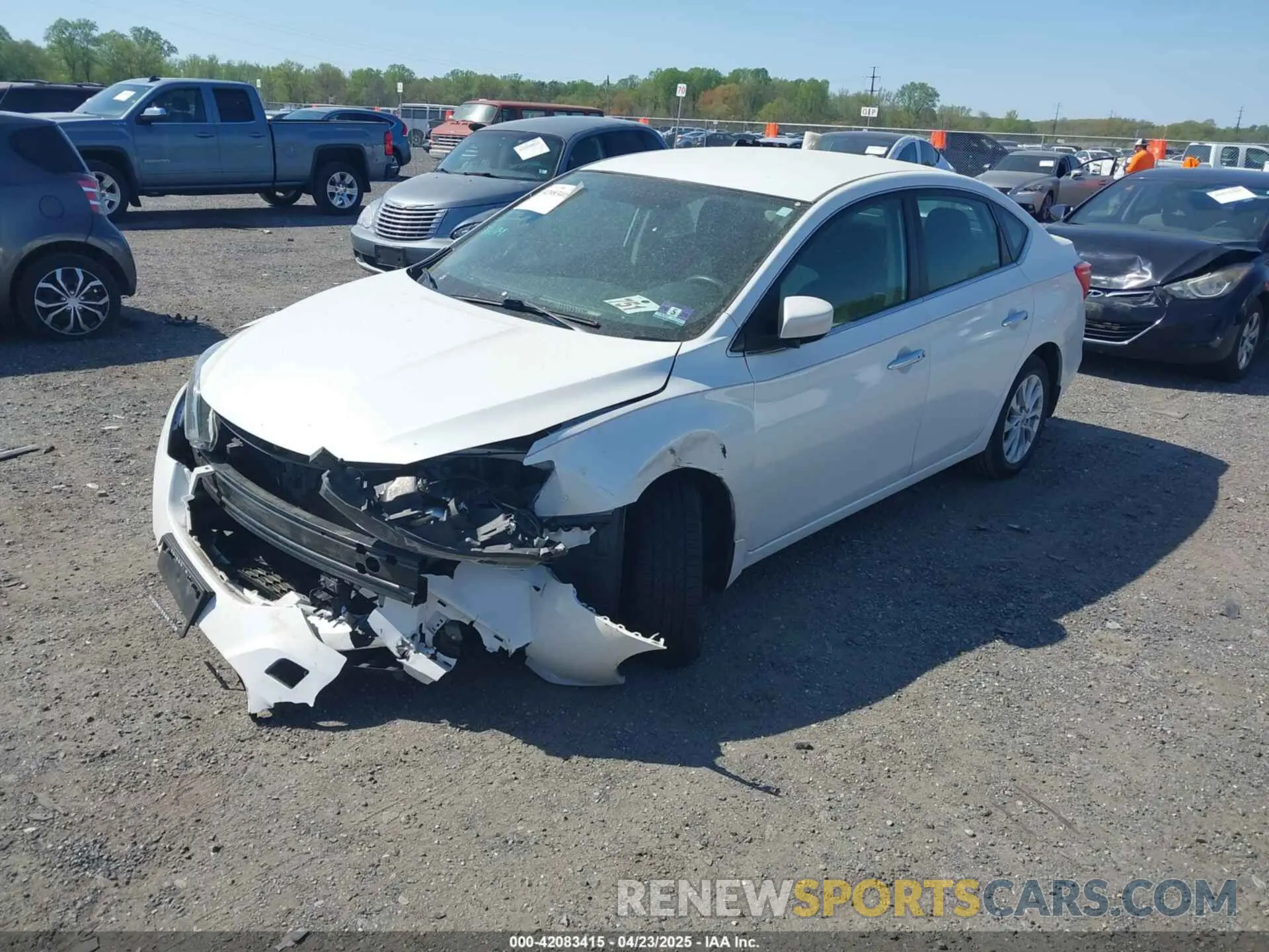 2 Photograph of a damaged car 3N1AB7AP6KY239955 NISSAN SENTRA 2019