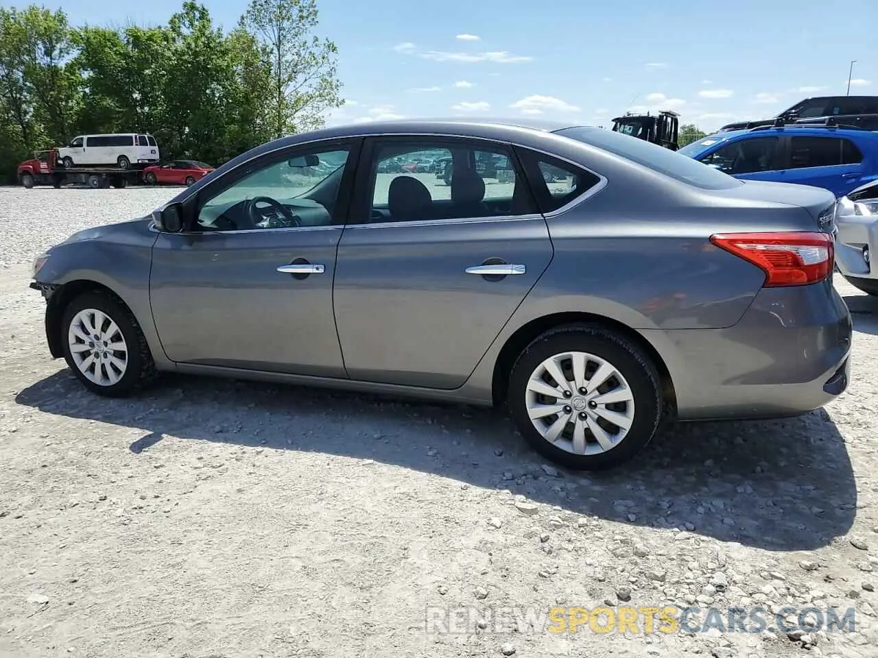 2 Photograph of a damaged car 3N1AB7AP6KY263513 NISSAN SENTRA 2019