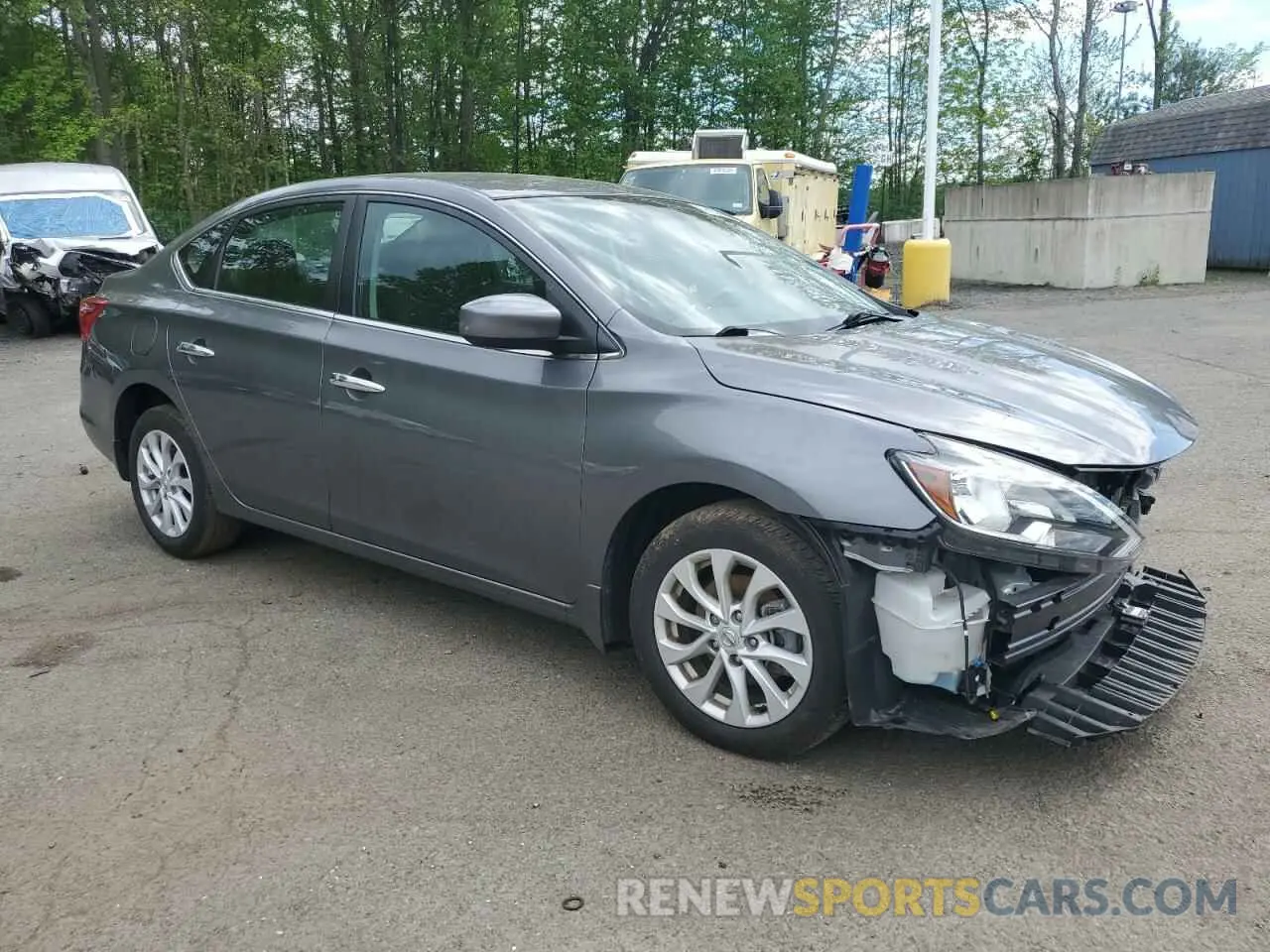 4 Photograph of a damaged car 3N1AB7AP6KY267206 NISSAN SENTRA 2019