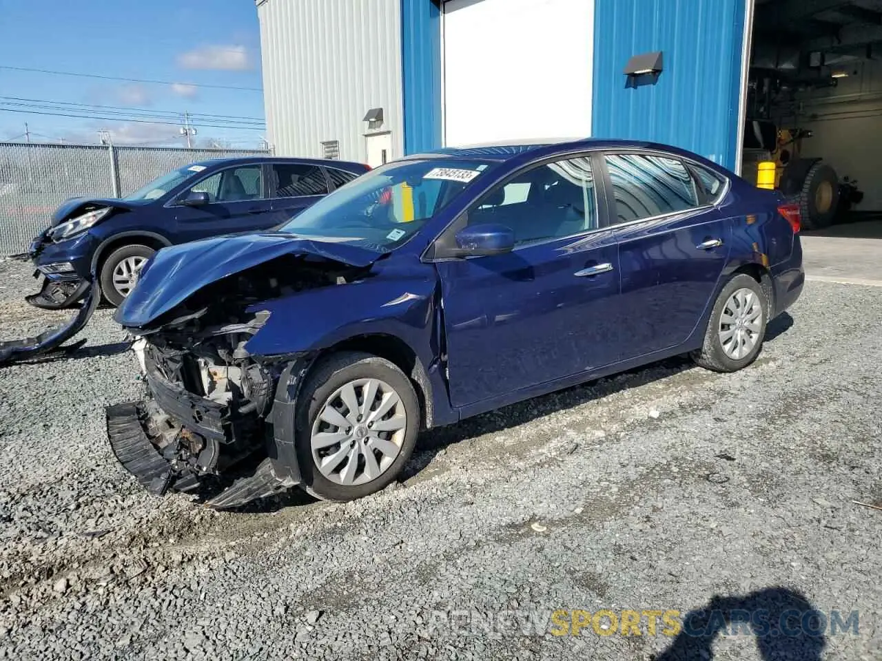 1 Photograph of a damaged car 3N1AB7AP6KY271496 NISSAN SENTRA 2019