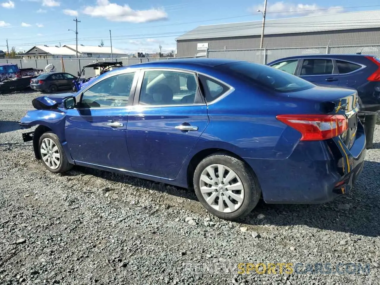 2 Photograph of a damaged car 3N1AB7AP6KY271496 NISSAN SENTRA 2019