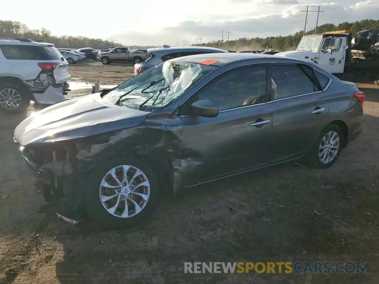 1 Photograph of a damaged car 3N1AB7AP6KY274978 NISSAN SENTRA 2019