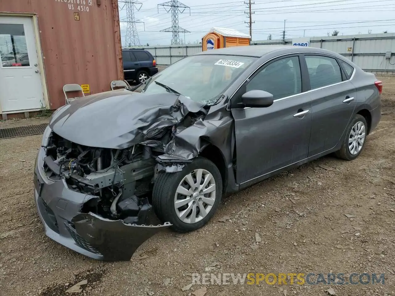 1 Photograph of a damaged car 3N1AB7AP6KY276925 NISSAN SENTRA 2019