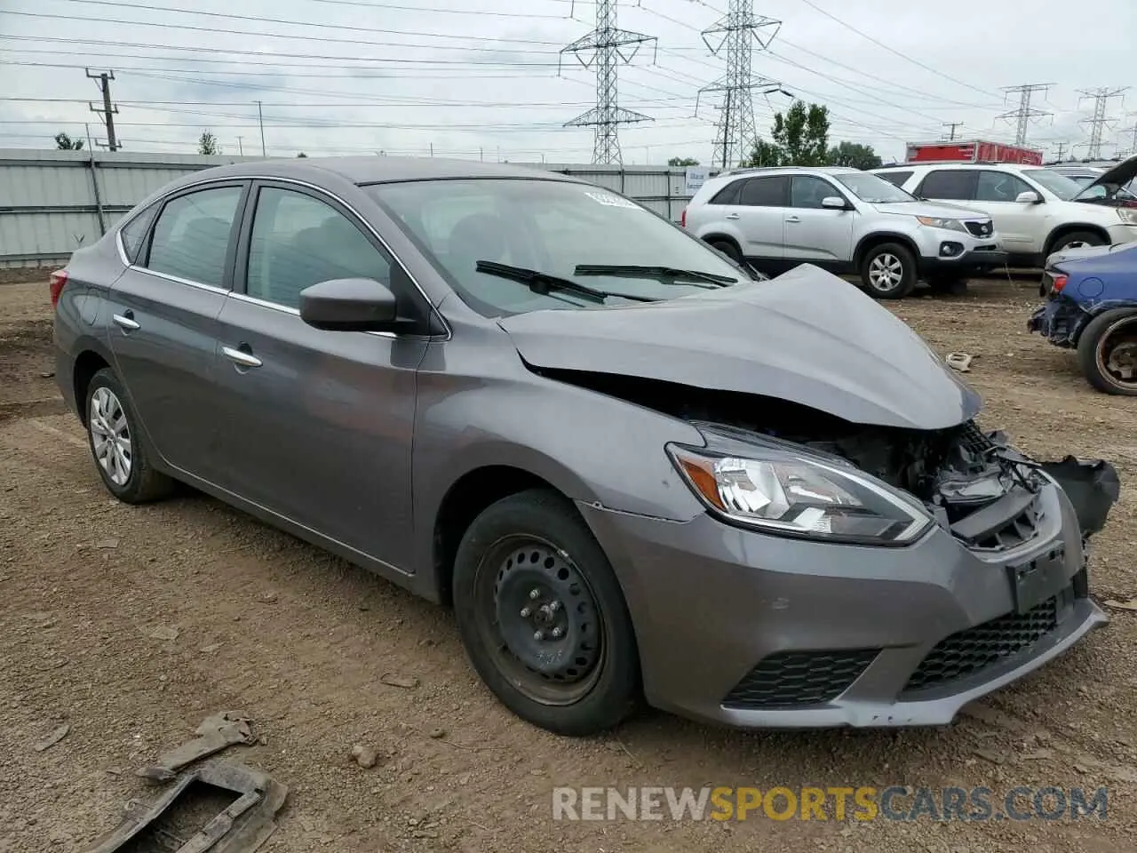 4 Photograph of a damaged car 3N1AB7AP6KY276925 NISSAN SENTRA 2019