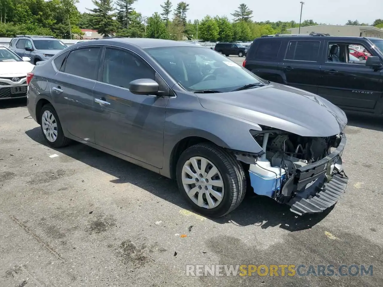 4 Photograph of a damaged car 3N1AB7AP6KY292526 NISSAN SENTRA 2019