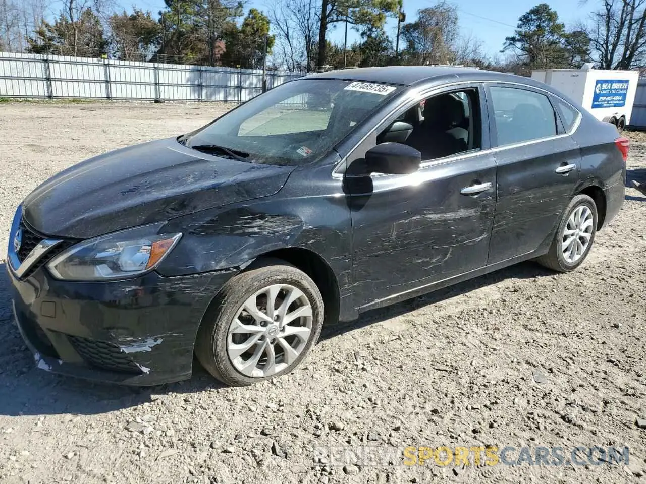 1 Photograph of a damaged car 3N1AB7AP6KY297113 NISSAN SENTRA 2019
