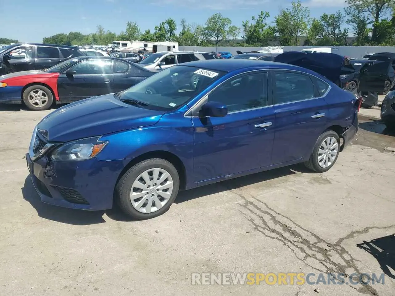 1 Photograph of a damaged car 3N1AB7AP6KY304884 NISSAN SENTRA 2019
