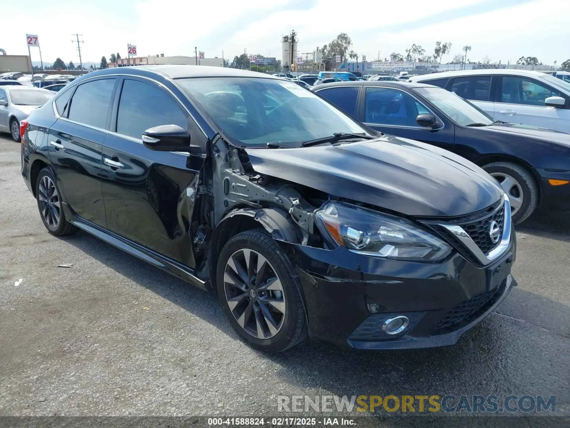 1 Photograph of a damaged car 3N1AB7AP6KY307428 NISSAN SENTRA 2019