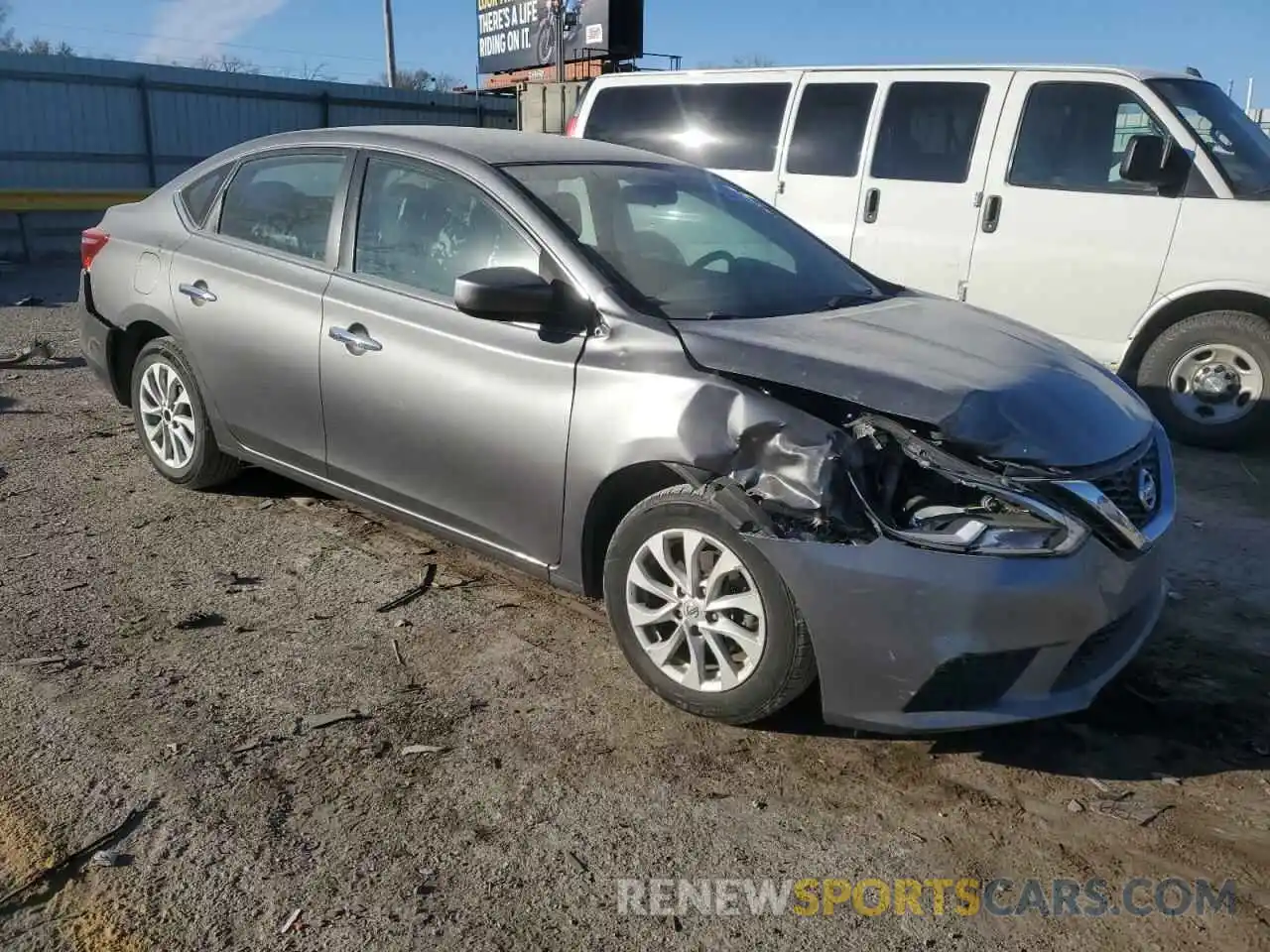 4 Photograph of a damaged car 3N1AB7AP6KY311009 NISSAN SENTRA 2019