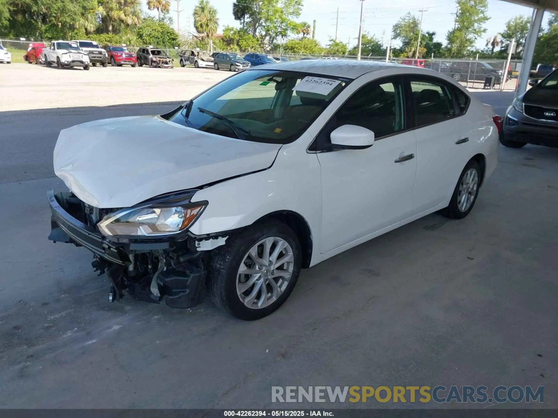 2 Photograph of a damaged car 3N1AB7AP6KY315013 NISSAN SENTRA 2019