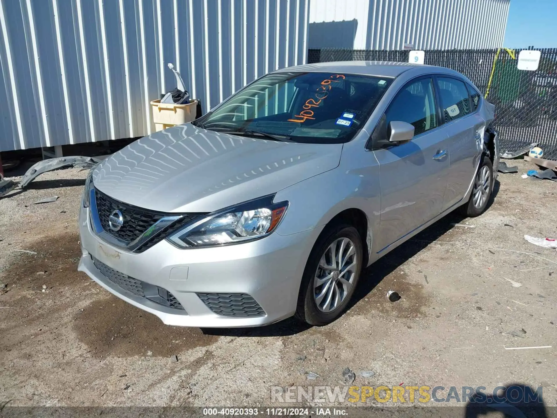 2 Photograph of a damaged car 3N1AB7AP6KY340977 NISSAN SENTRA 2019