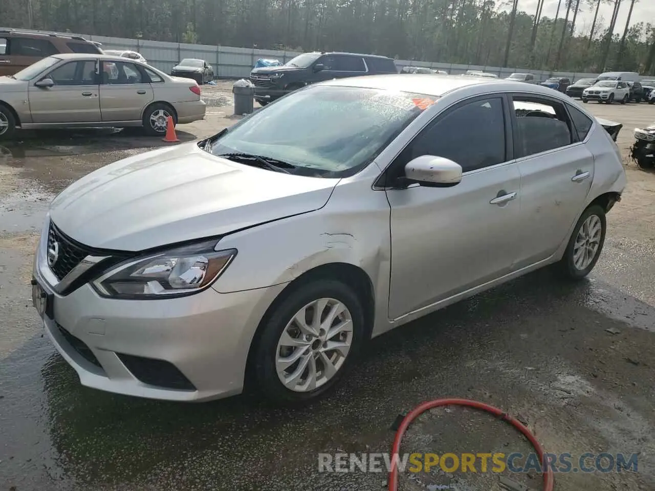 1 Photograph of a damaged car 3N1AB7AP6KY343765 NISSAN SENTRA 2019