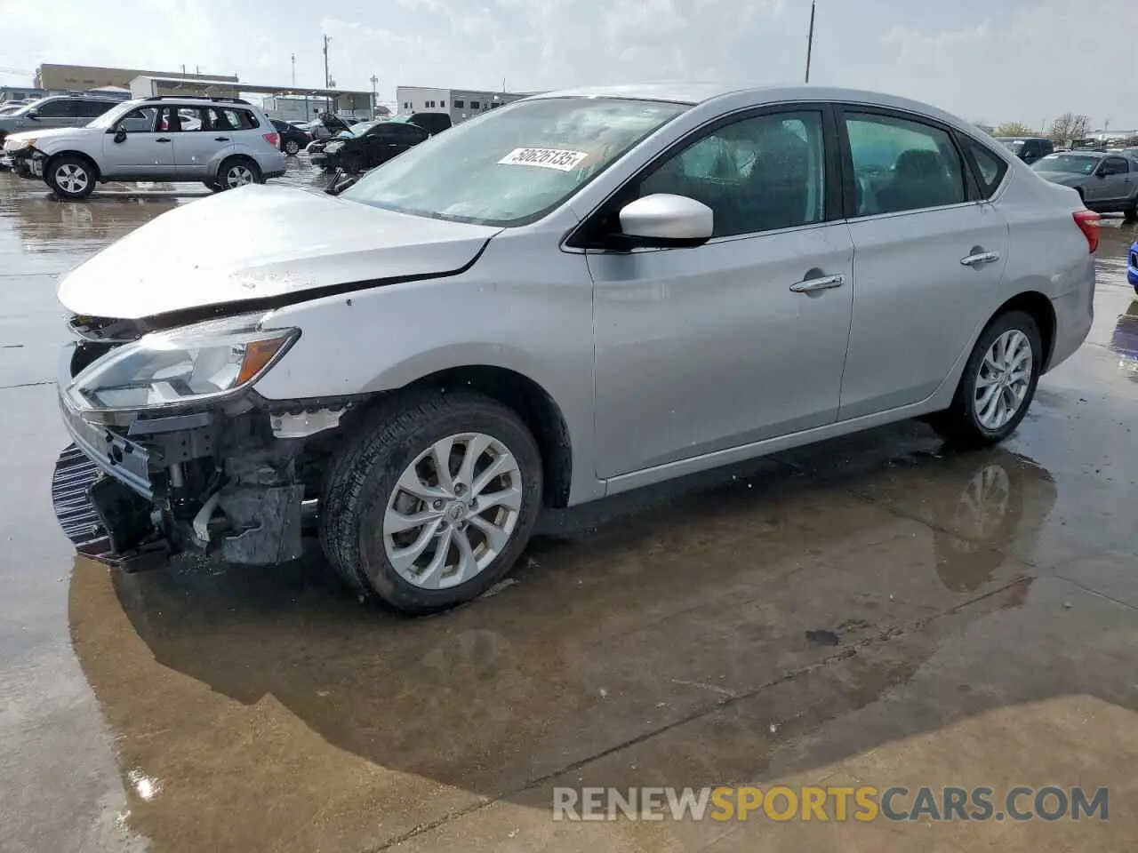 1 Photograph of a damaged car 3N1AB7AP6KY356483 NISSAN SENTRA 2019