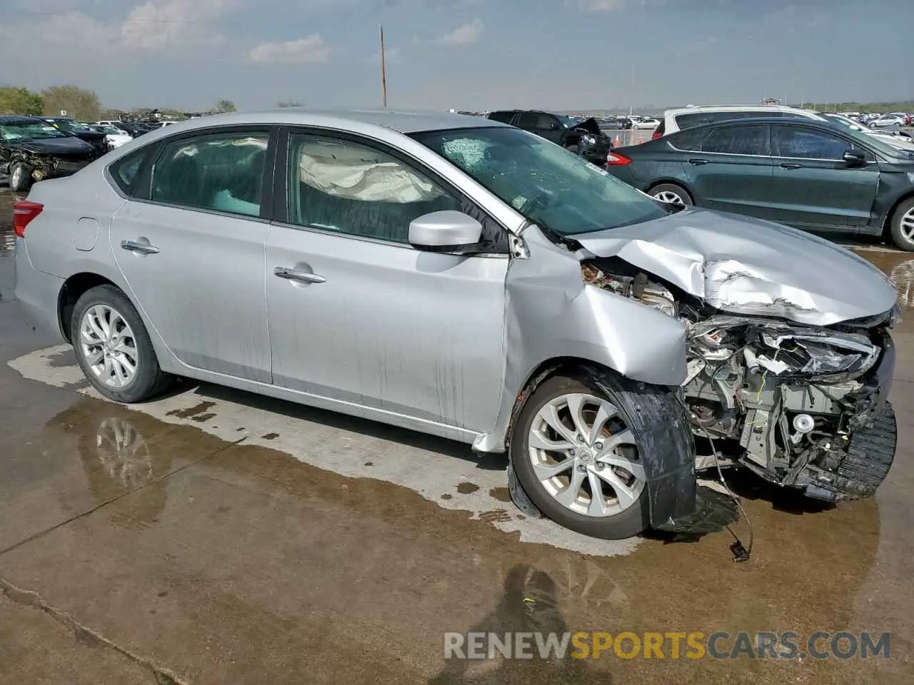 4 Photograph of a damaged car 3N1AB7AP6KY356483 NISSAN SENTRA 2019