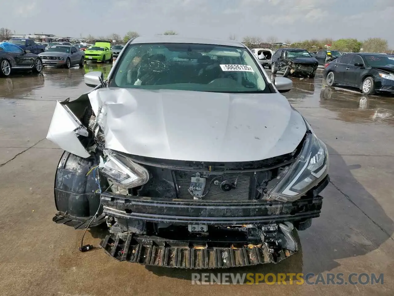 5 Photograph of a damaged car 3N1AB7AP6KY356483 NISSAN SENTRA 2019