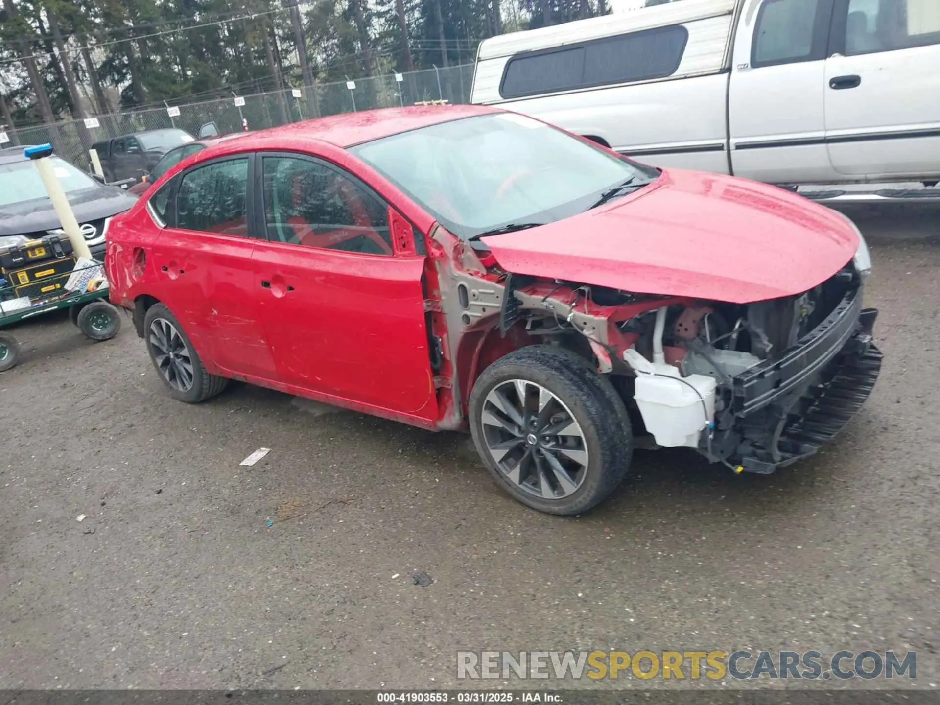 1 Photograph of a damaged car 3N1AB7AP6KY357794 NISSAN SENTRA 2019