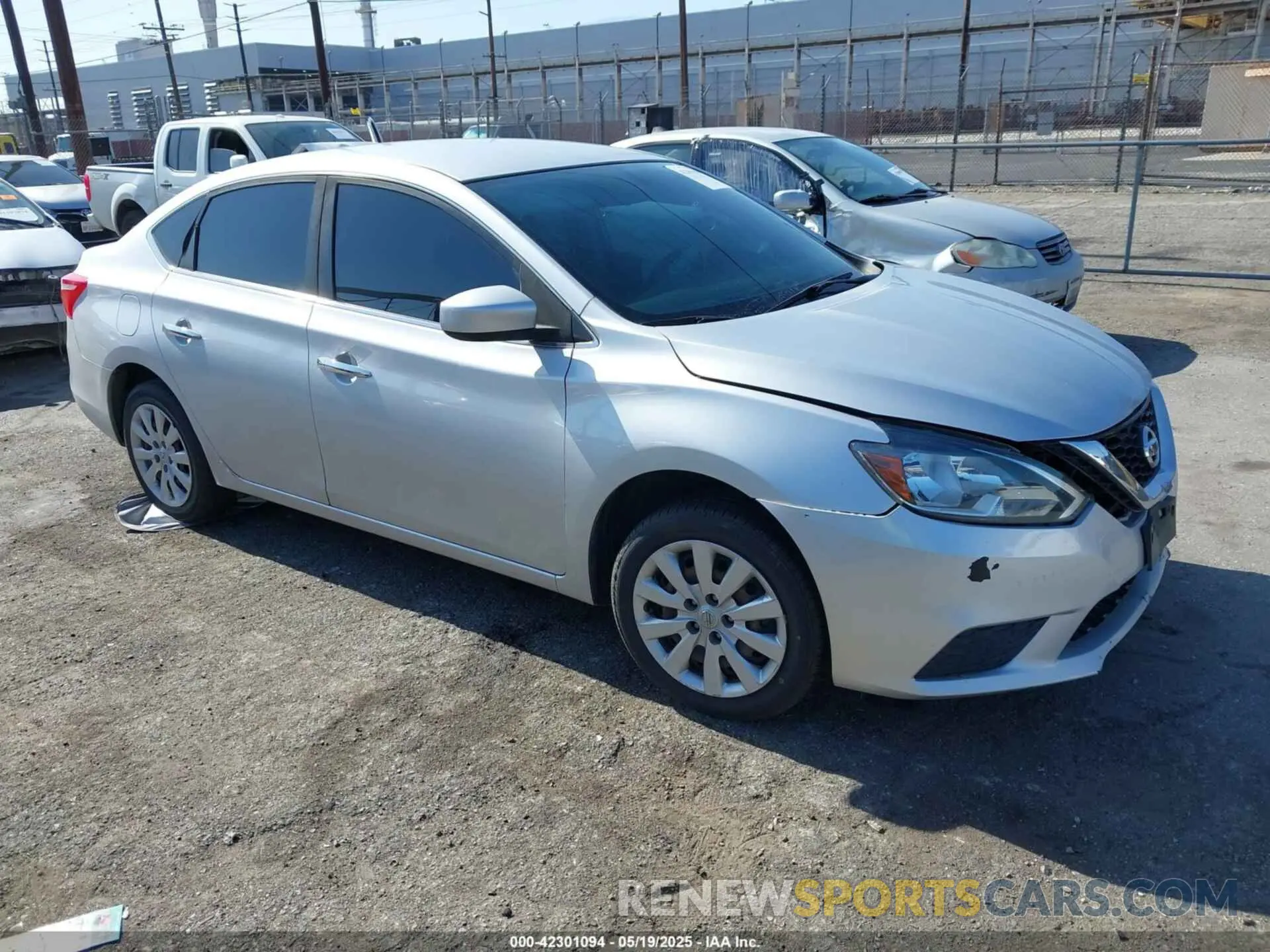 1 Photograph of a damaged car 3N1AB7AP6KY358590 NISSAN SENTRA 2019